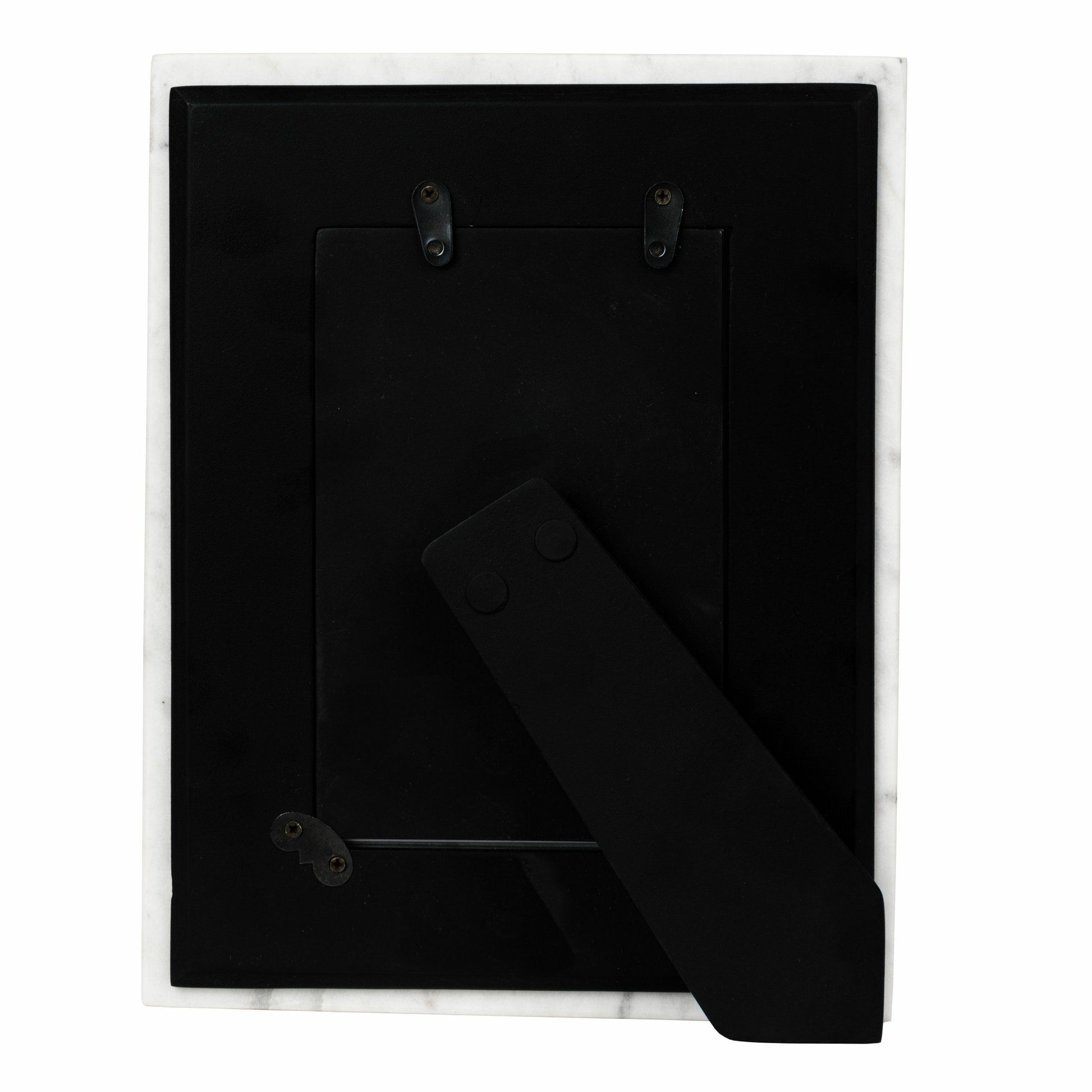 EGLO Siayan Bilderrahmen – für 10 × 15 cm – MDF & Marmor & Glas, weiss