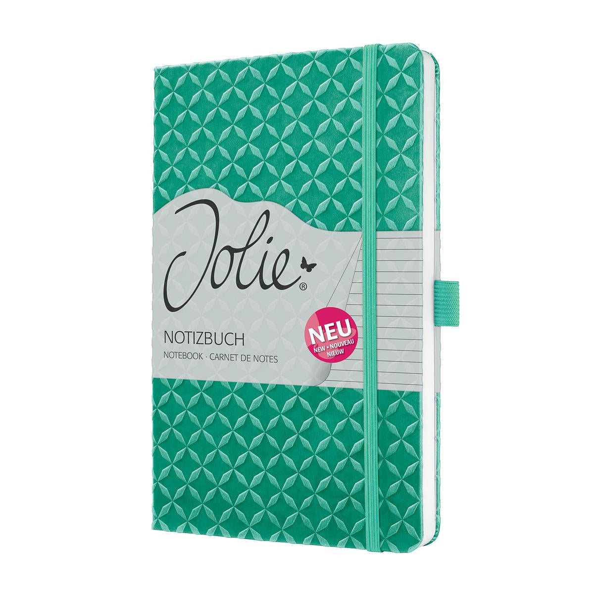 Sigel Notizbuch A5, liniert, Fadenheftung, Karton, 174 Seiten, perforiert, 80 g/m² – mintgrün