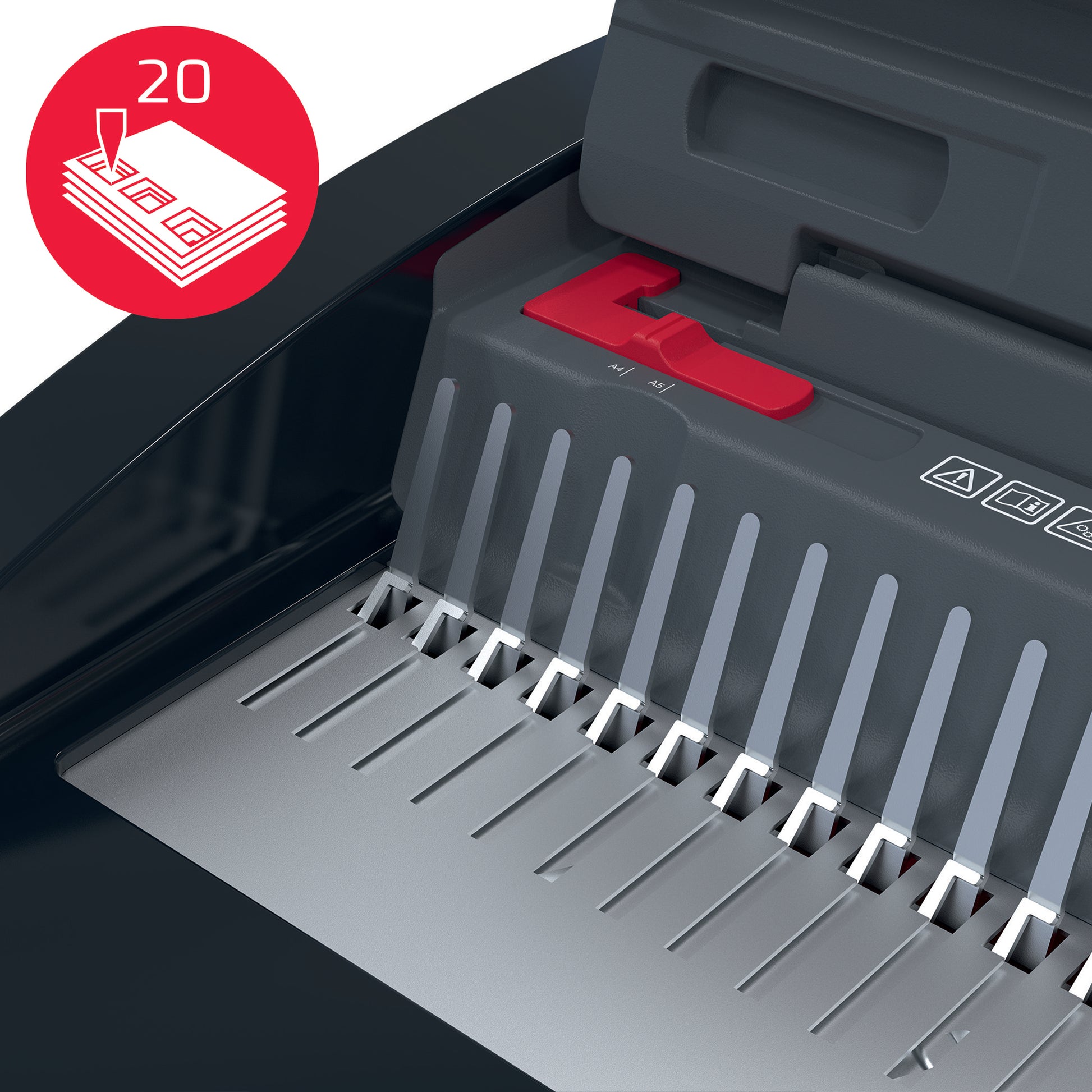 GBC CombBind CB20 Bindegerät – Plastikbindung, für 21-Loch, A4, bis 20 Blatt