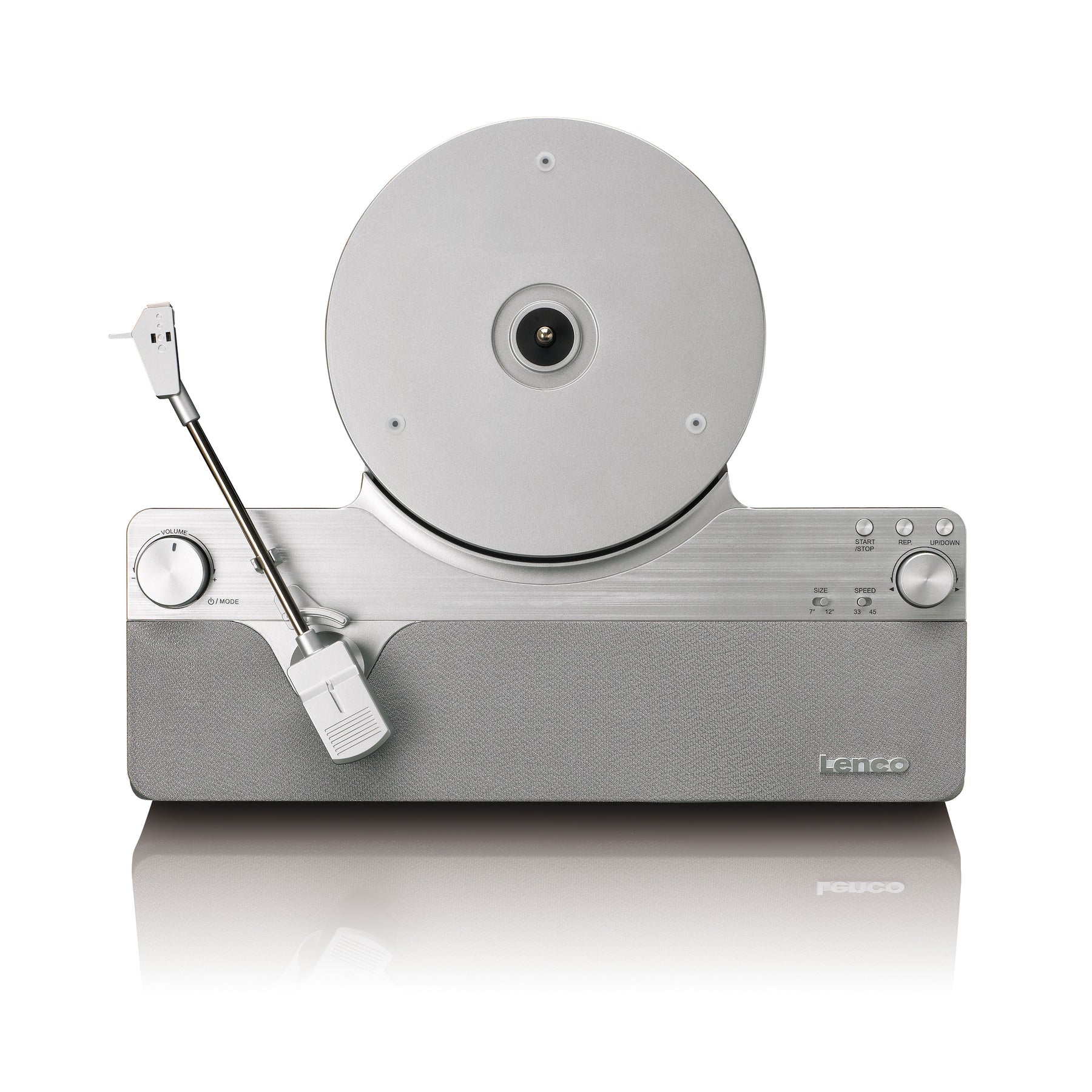 Lenco LSA-071SI – Plattenspieler (Riemenantrieb, vollautomatisch), Bluetooth 5.3, 33⅓/45 U/min – Grau