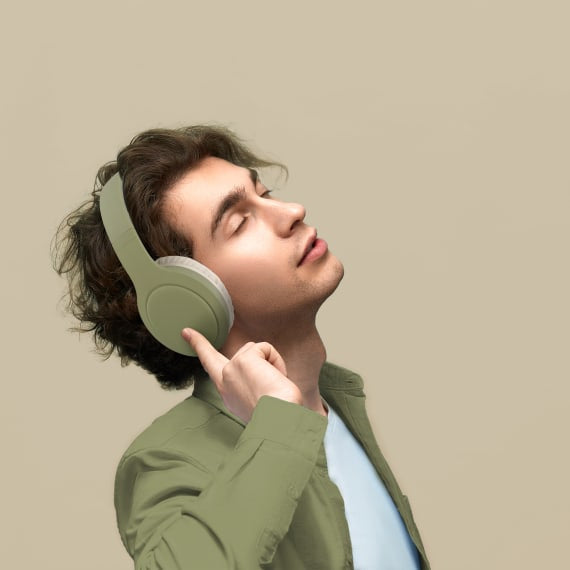 T'nB Tone On-Ear Kopfhörer – Stereo, Kabel + BT, Olivgrün, BT 5.1