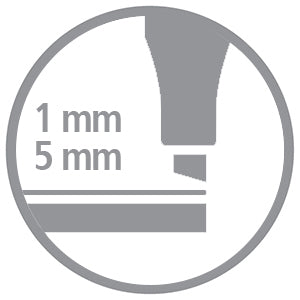 STABILO Filzstifte, Strichbreite 2–5 mm, 18 Farben