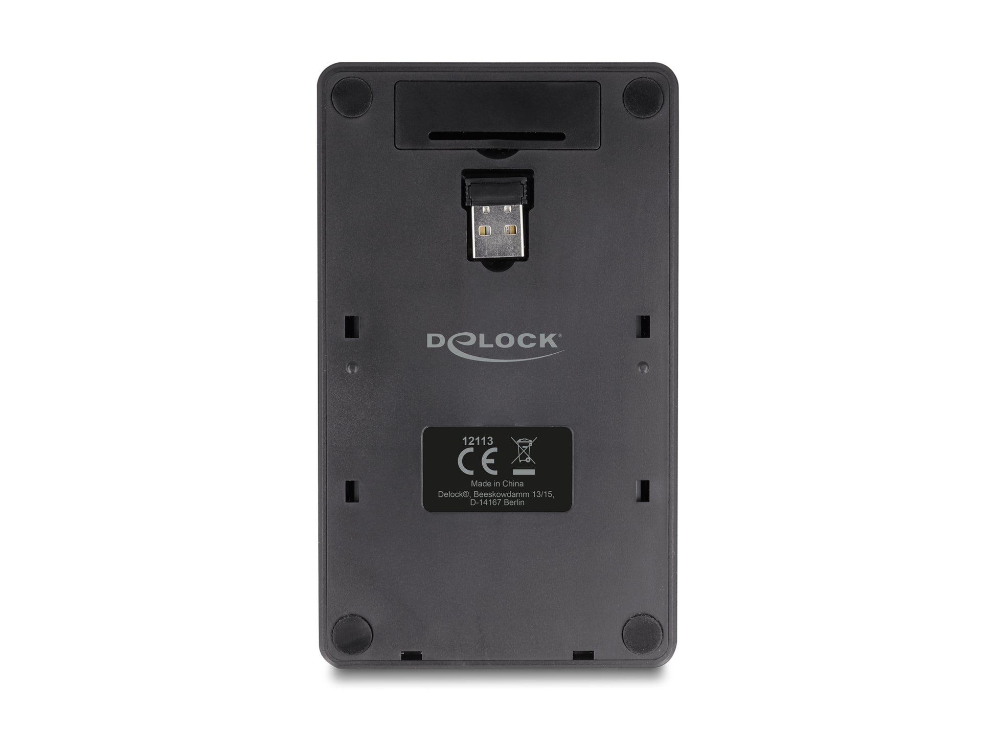DeLOCK 2-in-1 – Nummernblock – 2,4 GHz USB-A (Nano-Empfänger) – mit Taschenrechner – Schwarz