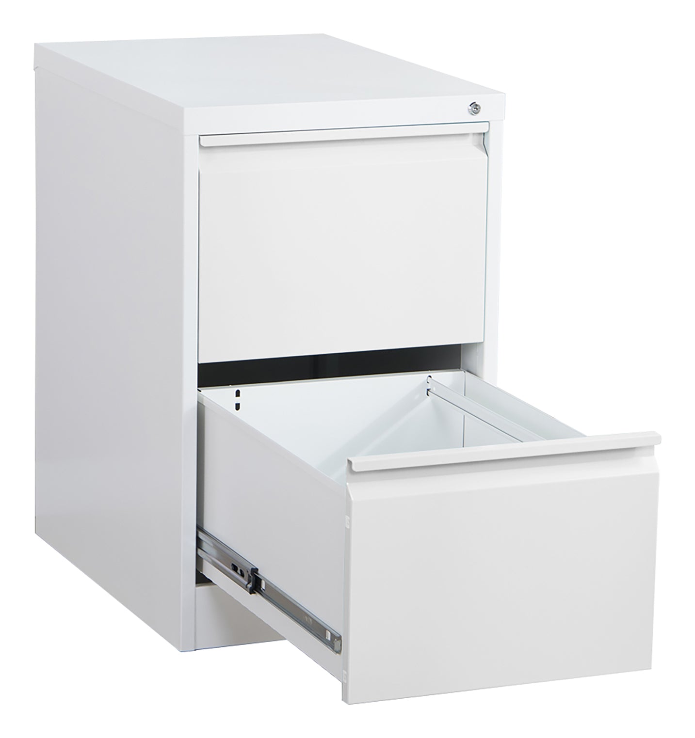 Phoenix Safe Co. FC1002GGK – Aktenschrank, 2 Schubladen, abschliessbar, Stahl, 450 × 620 × 725 mm, Grau