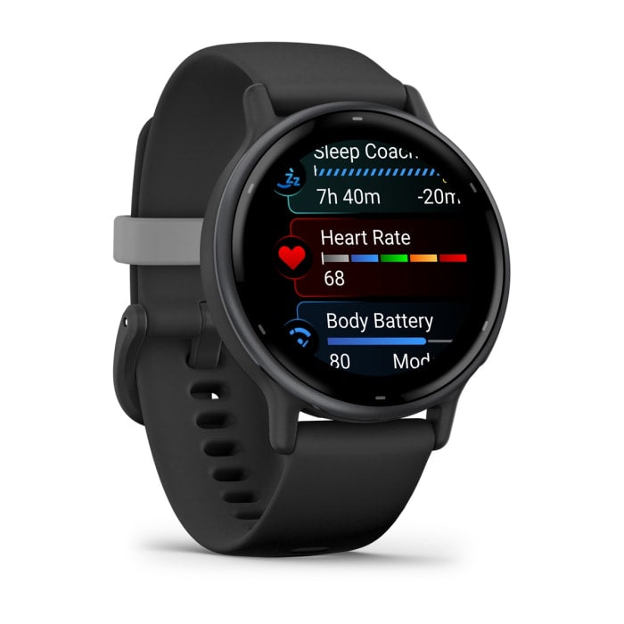 Garmin Vivoactive 5 – Smartwatch – 42,2 mm, 1,2", GPS, WLAN, AMOLED, Gorilla Glass, 50 m, Anthrazit