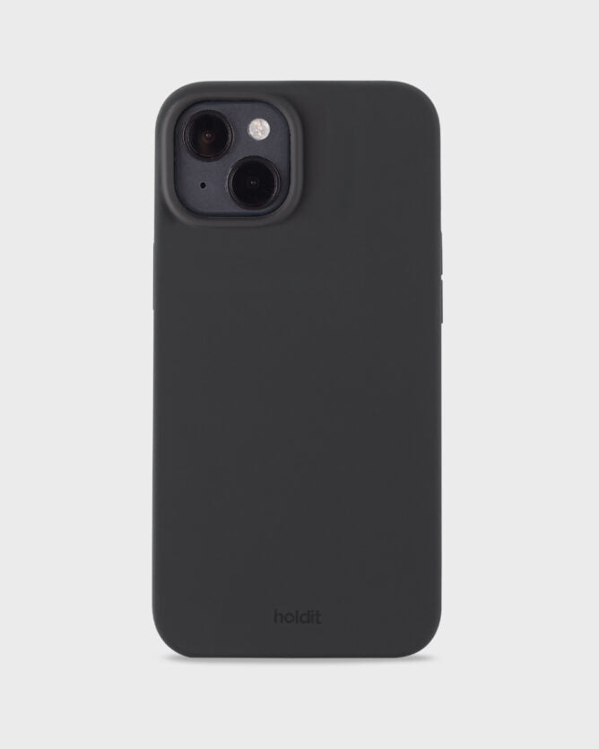 Holdit Backcover – für Apple iPhone 15 Plus, Silikon, Schwarz