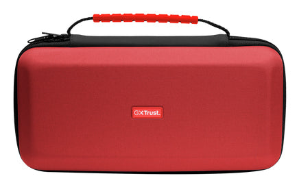 Trust 25764 – Hartschalenkoffer für Nintendo Switch, Nintendo Switch 2, Blau/Rot