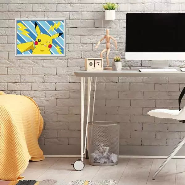 Ravensburger CreArt – Malen-nach-Zahlen-Set – Cheeky Pikachu – 1-teilig, 9 Farben – ab 9 Jahren