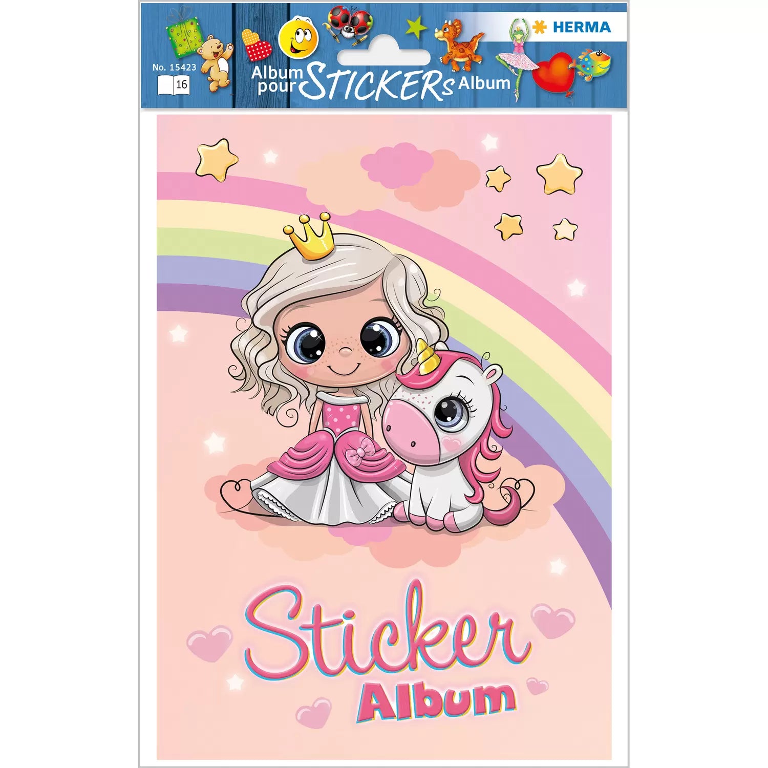 HERMA Stickeralbum Prinzessin Sweetie – A5, 16 Seiten