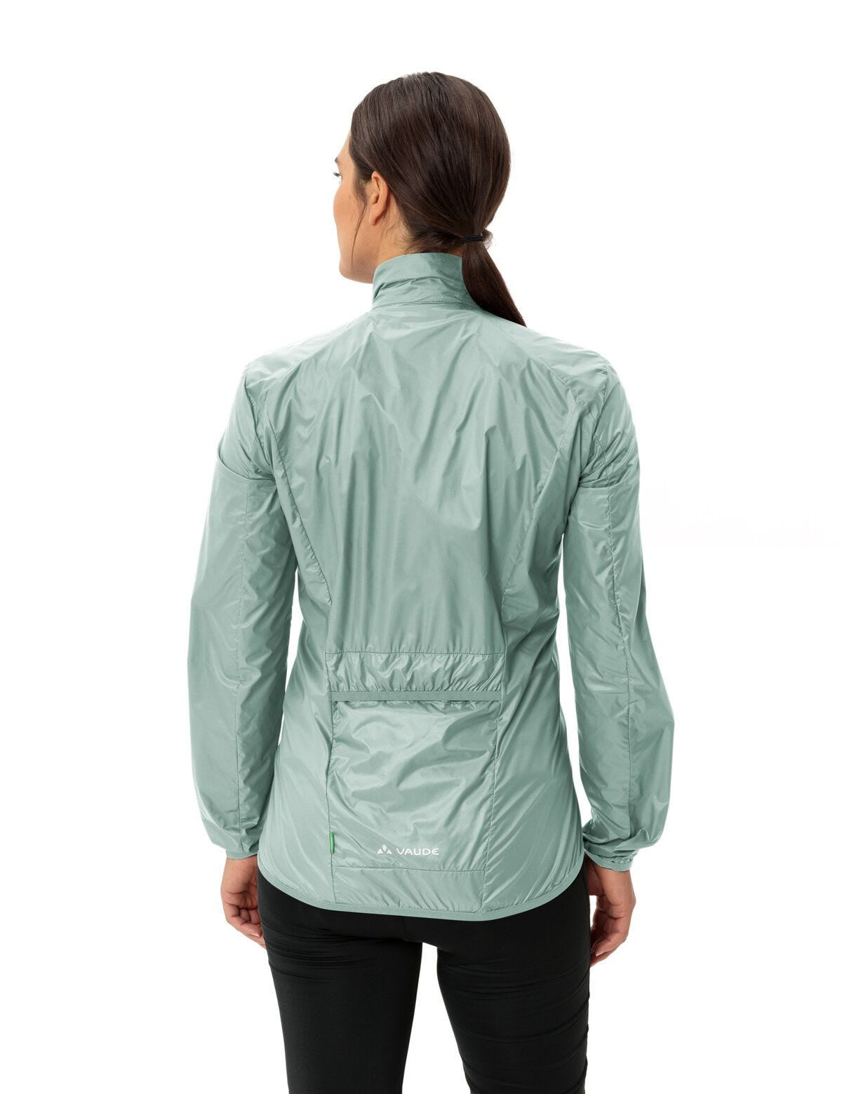 VAUDE Windbreaker-Jacke Matera – 38 – Grün, Polyamid (recycelt), Winddicht, wasserabweisend