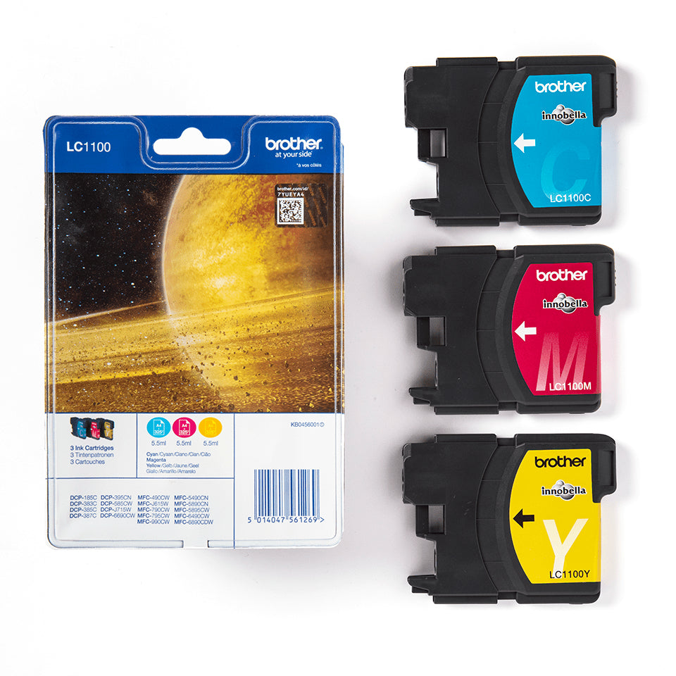 Brother Rainbow Tintenpatronen-Multipack, 3er-Pack
