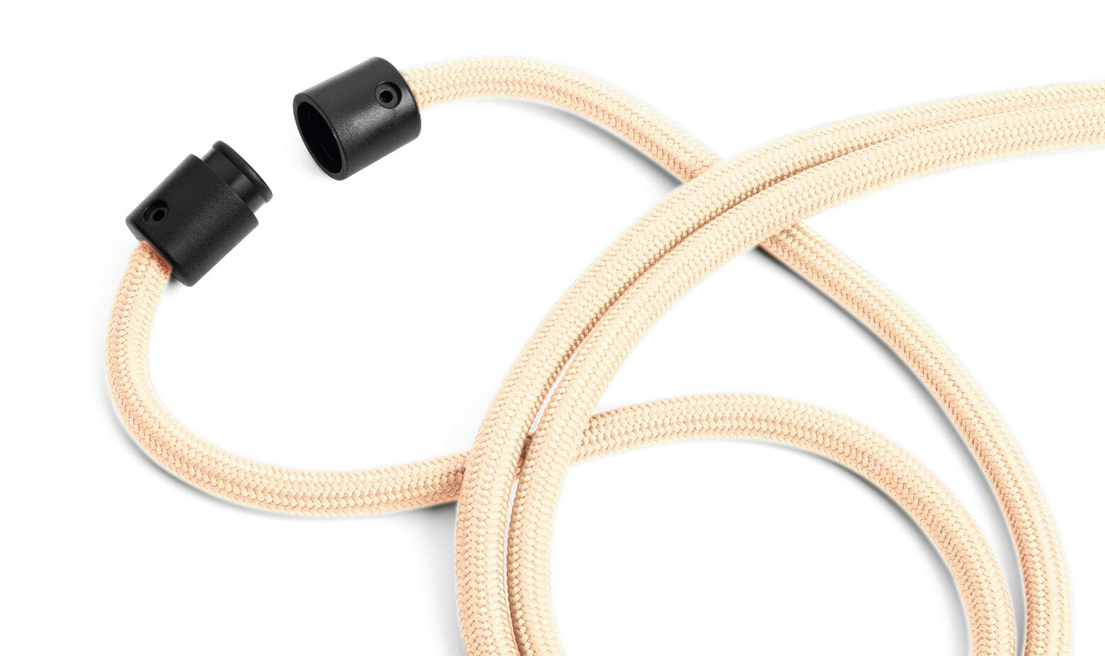 Durable Ausweishalter mit Textilband, Karabiner – Beige – rPET – 460 × 6 mm