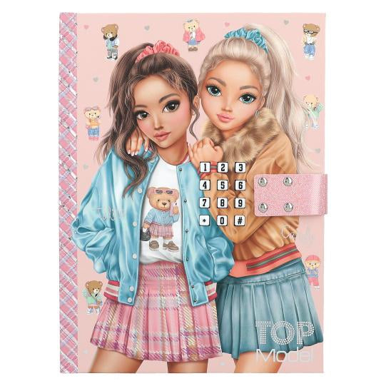 Depesche Top Model Tagebuch – 200 × 145 mm – 80 Seiten – mehrfarbig, Teddy – für Kinder