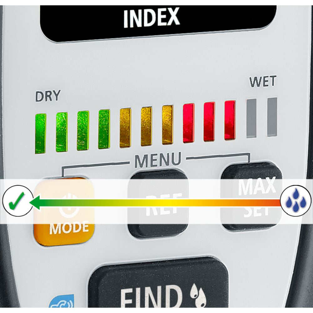 Laserliner MultiWet-Finder Plus – Elektronisches Hygrometer, Batterien inklusive