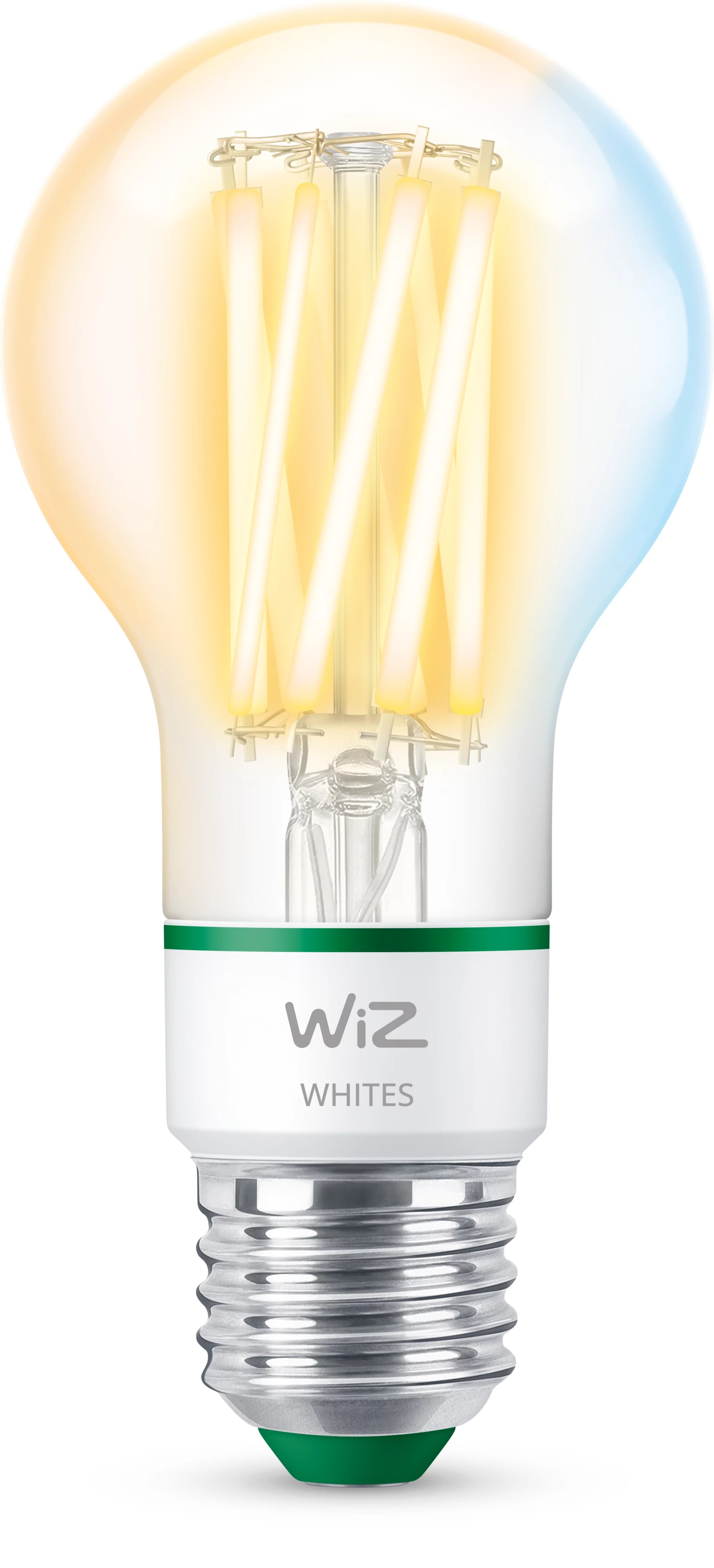 WiZ LED A60 – WLAN, Bluetooth, dimmbar – 2’700–4’000 K – 903 lm 4,3 W – E27, transparent