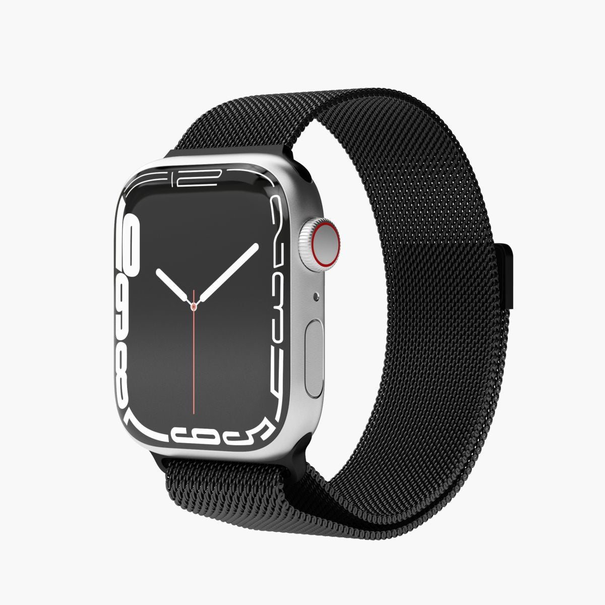 Vonmählen Milanese Loop 1 – Armband – für Apple Watch 38/40/41 mm, Schwarz, Edelstahl