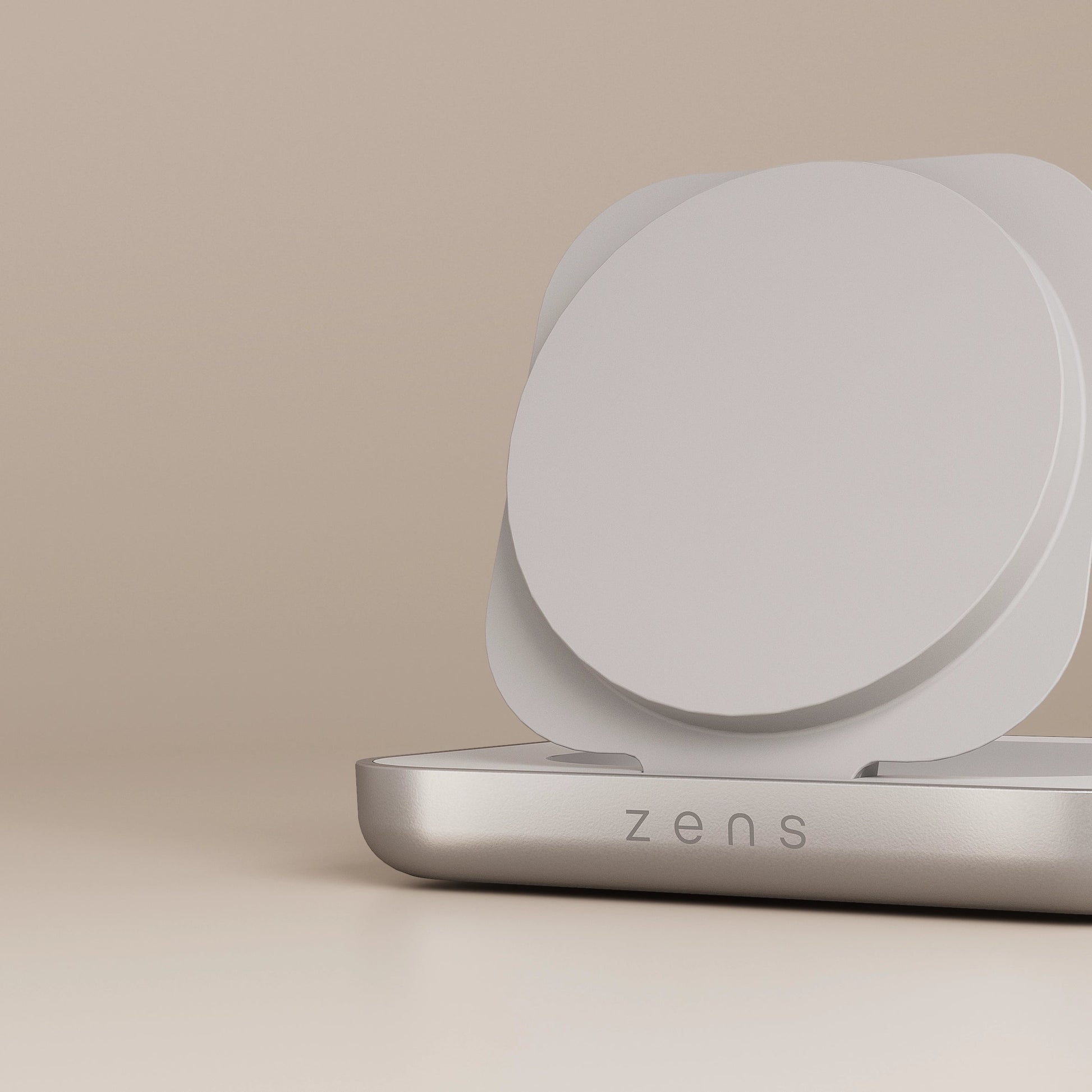 ZENS Magnetiv Nightstand Kabelloses Ladegerät 15 W – Qi2, MagSafe-kompatibel – USB-C×1 – für iPhone 12 und neuer