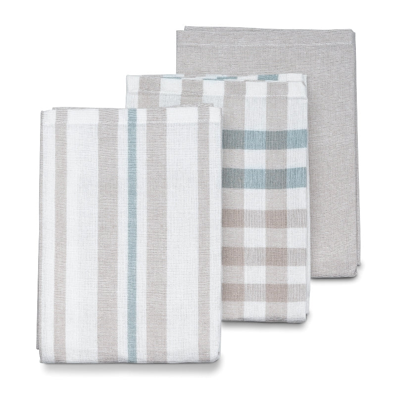 Kela Geschirrtuch – Silbergrau – 45 × 65 cm – Baumwolle – 3er-Set