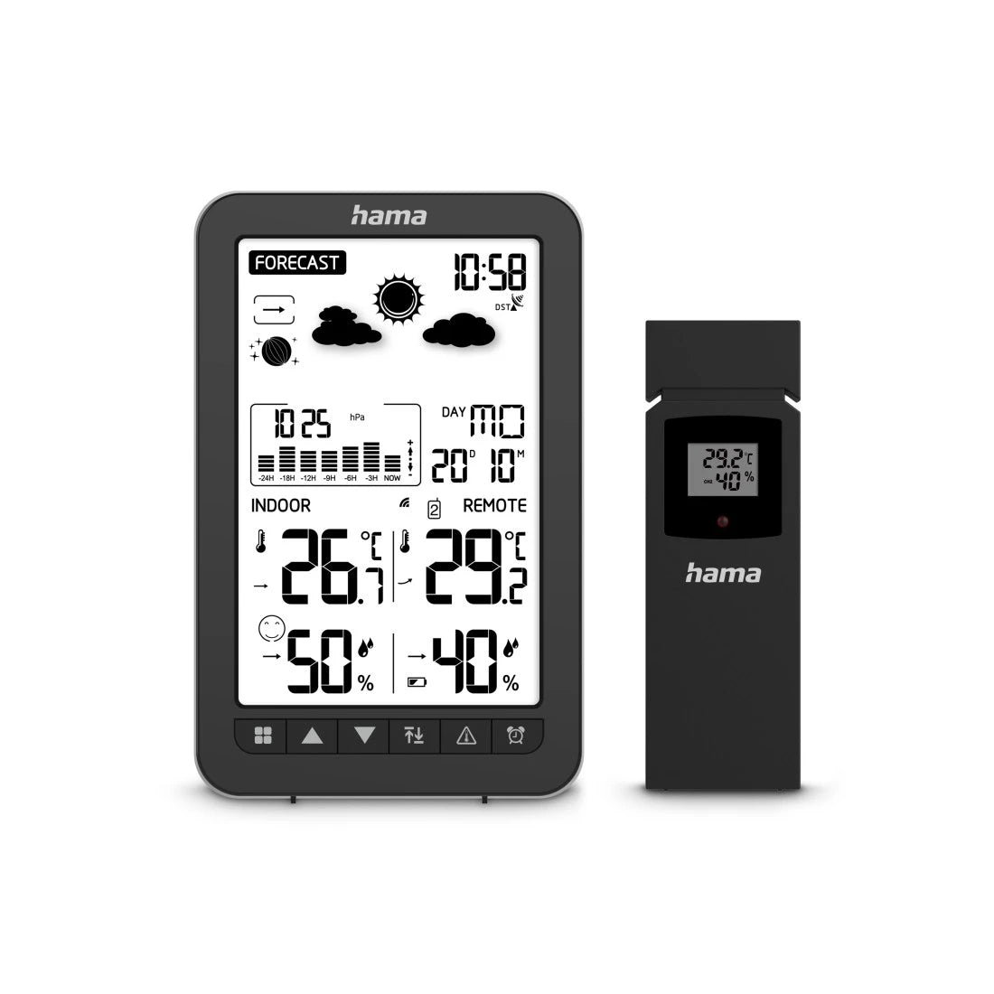 Hama Ko Samui Temperatur-/Feuchtesensor – Kabellos, −40–60 °C, 20–95 %, Innen/Aussen