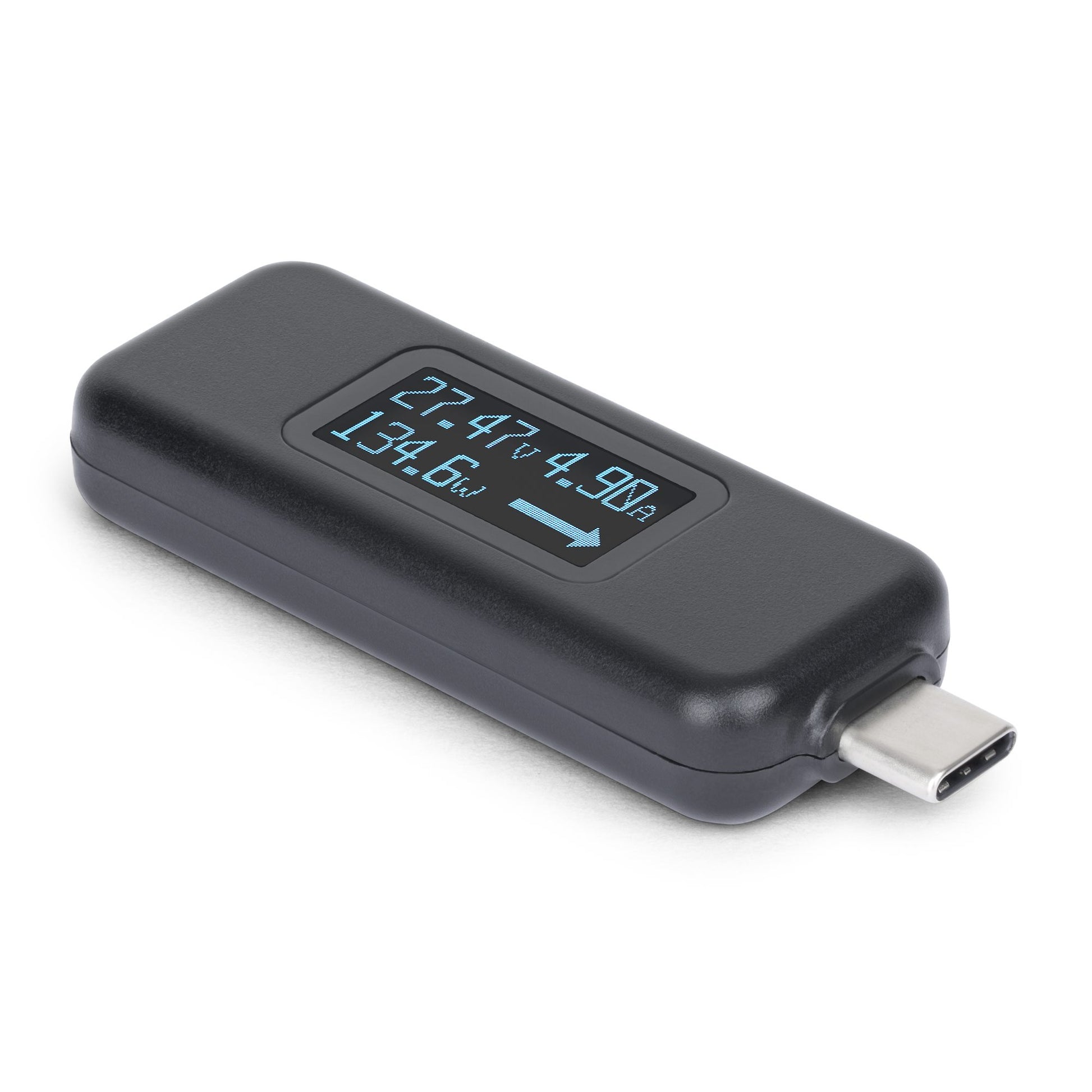 StarTech.com USB-C-Leistungstester – 4,5–50 V, bis 6,5 A, 240 W, OLED, für USB-C PD, Schwarz