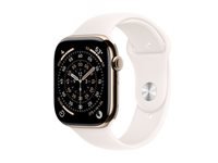 Apple Watch S11 – Smartwatch – 46 mm, LTE, OLED, 50 m, Gold Titan, M/L, Sportarmband