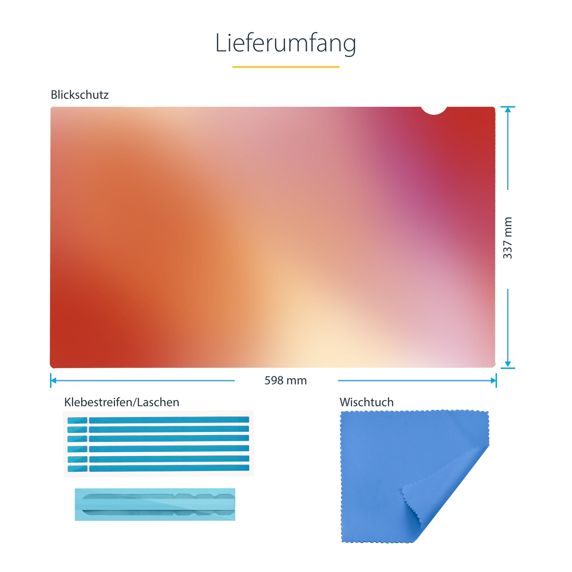 StarTech.com Displayschutz für 27" Monitore – Gold