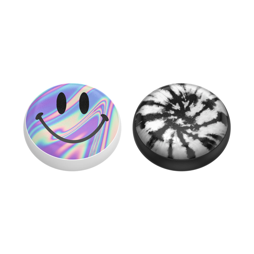 PopSockets PopPucks Dye Daze Schlüsselanhänger – Fidget Pop, magnetisch, Metall, Mehrfarbig, Ø 28,2 mm