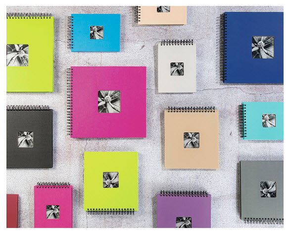 Hama Fotoalbum Wiro Fine Art – blau, mit Pergaminzwischenblättern, Papier, 240 × 170 mm