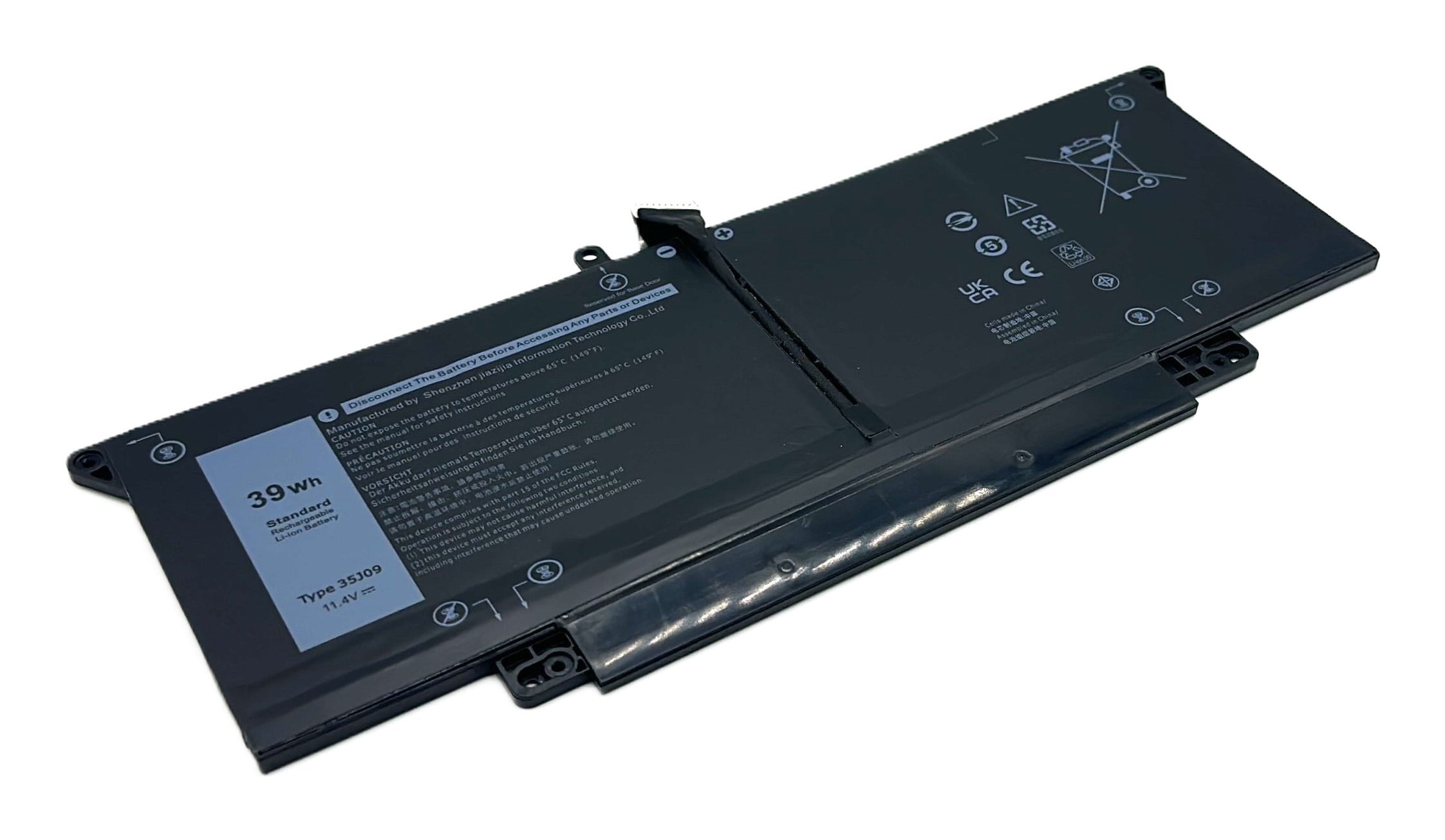 Vistaport Notebook-Akku – für Latitude 7410, Latitude 7310 – 39 Wh, 11,4 V – Schwarz