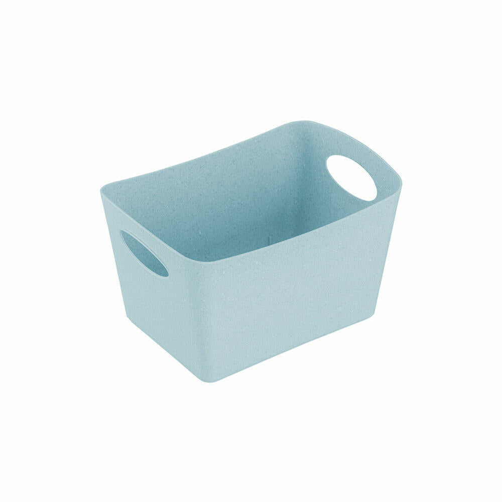 koziol Aufbewahrungsbox 1 l (mit Tragegriff) – Recycelbarer Kunststoff – Blau – 187 × 108 × 128 mm