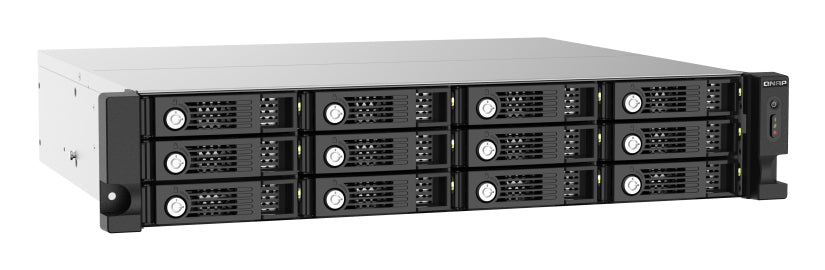 QNAP TL-R1220Sep-RP – 12-Bay Rack 2U HDD/SSD-Gehäuse – redundantes Netzteil, für 2,5"/3,5" HDD/SSD, SAS/SATA