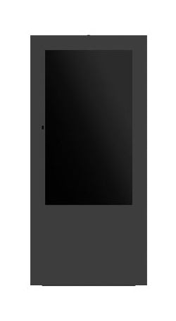 Hagor ScreenOut Kiosk OH55 – Outdoorstele, witterungs- & vandalismussicher, für Displays bis 55", Schwarz
