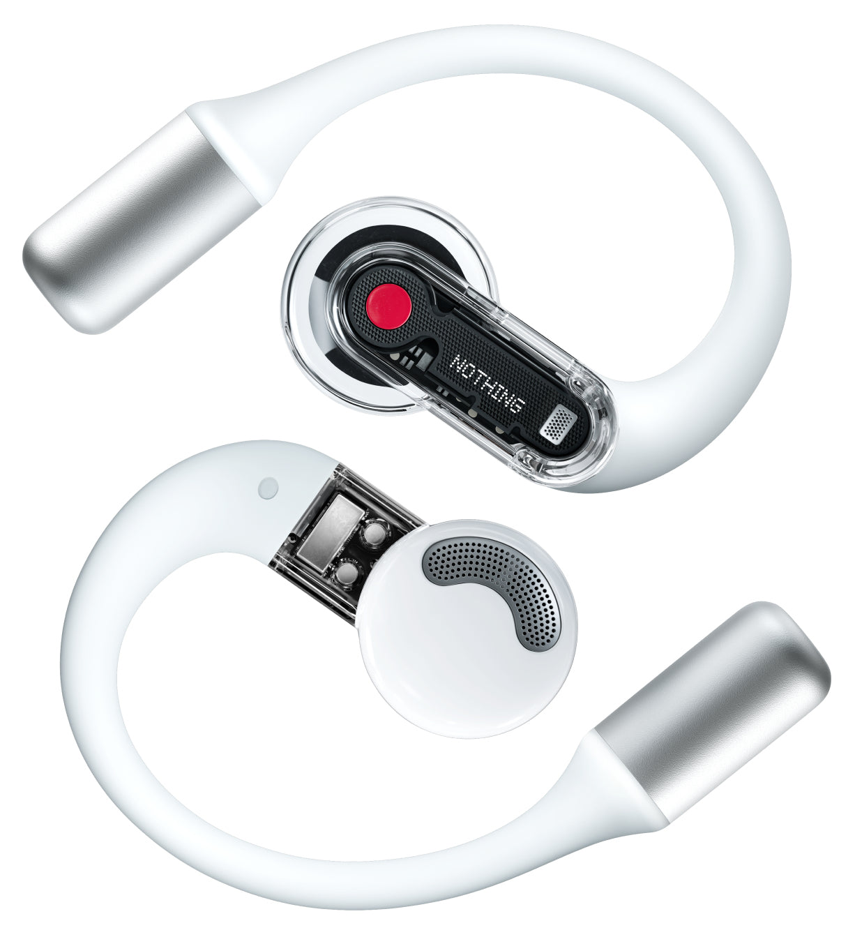 Nothing Ear (open) TWS In-Ear – Qi-Ladecase, Weiss, BT 5,3