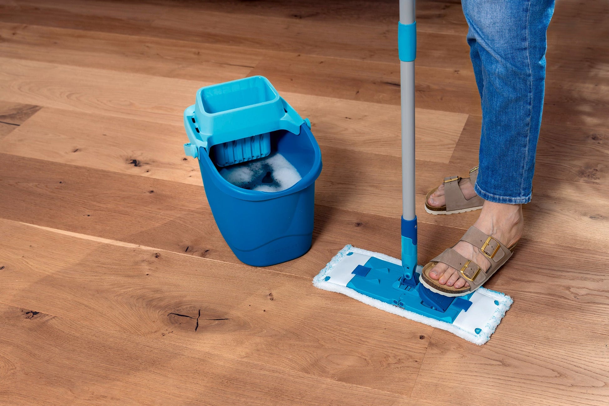 Leifheit Power Clean M Auspress-Aufsatz – 1 Stk. – Kunststoff – für Putzeimer Power Clean M