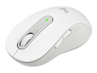 Logitech Signature M650 L Maus – kabellos, für Rechtshänder, Off-White