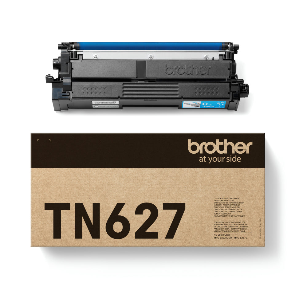 Brother TN-627C Cyan Toner – Original – 10'000 Seiten – für Brother HL-L8570CDW/MFC-L8970CDW