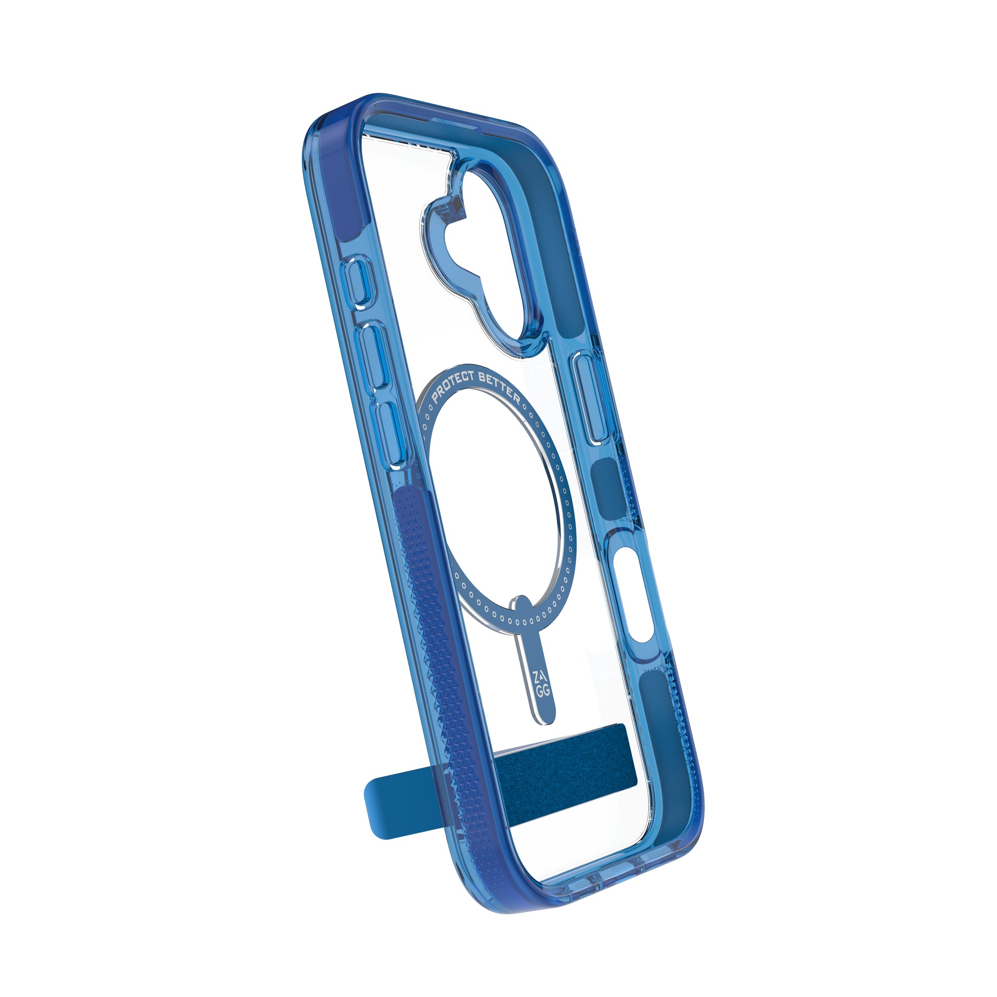 ZAGG Santa Cruz Snap – Backcover – für Apple iPhone 17, Graphen, blau/transparent, bis 4 m Sturzsicher
