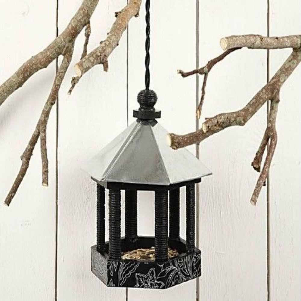 Creativ Company Vogelfutterhaus – hängend, 22 × 18 × 16,5 cm – Holz, braun