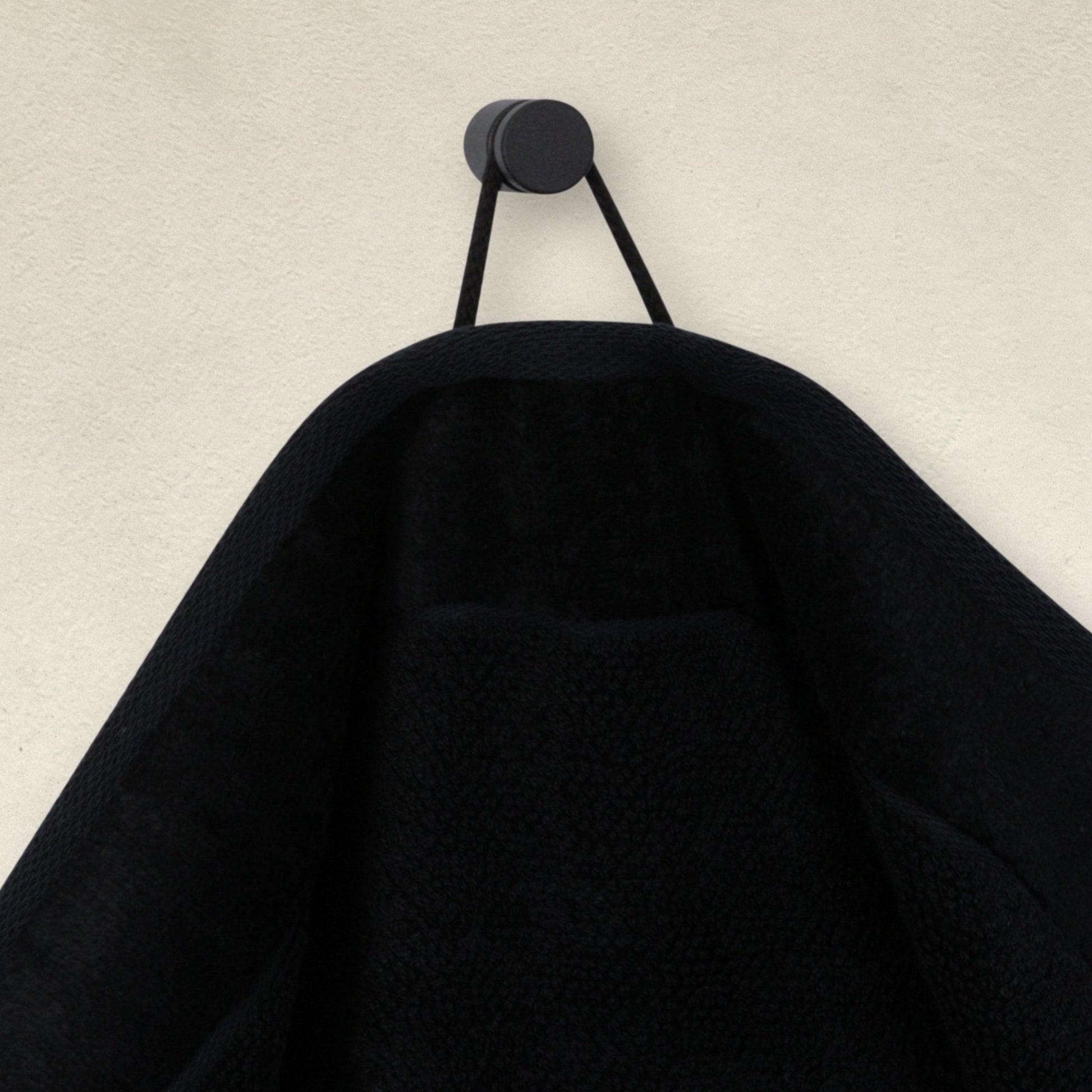 MÖVE Bamboo Luxe Duschtuch – 80 × 150 cm – Schwarz – Baumwolle/Viskose, 630 g/m² – 60 °C