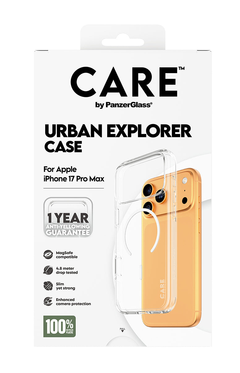 PanzerGlass Backcover Flagship Case – für Apple iPhone 17 Pro Max – transparent – TPU, MagSafe-kompatibel