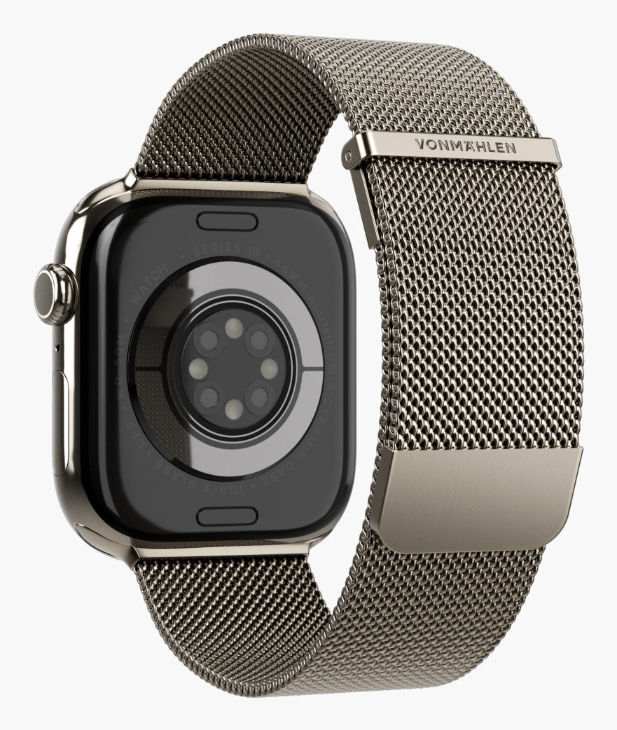 Vonmählen Milanese Loop 2 Desert Sand – Armband – für Apple Watch (diverse Grössen), One Size, Edelstahl