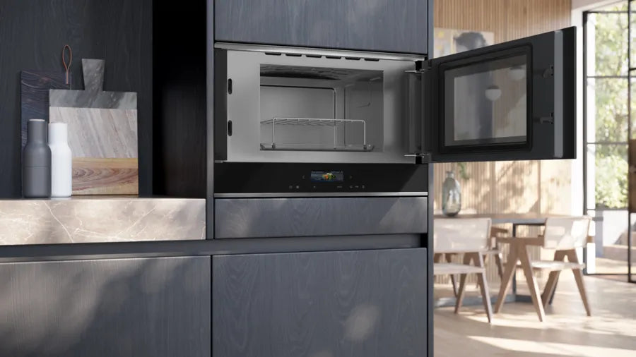 Siemens Einbau-Mikrowelle BE732R1B1C – 21 l, Grill & Inverter, 900 W – schwarz