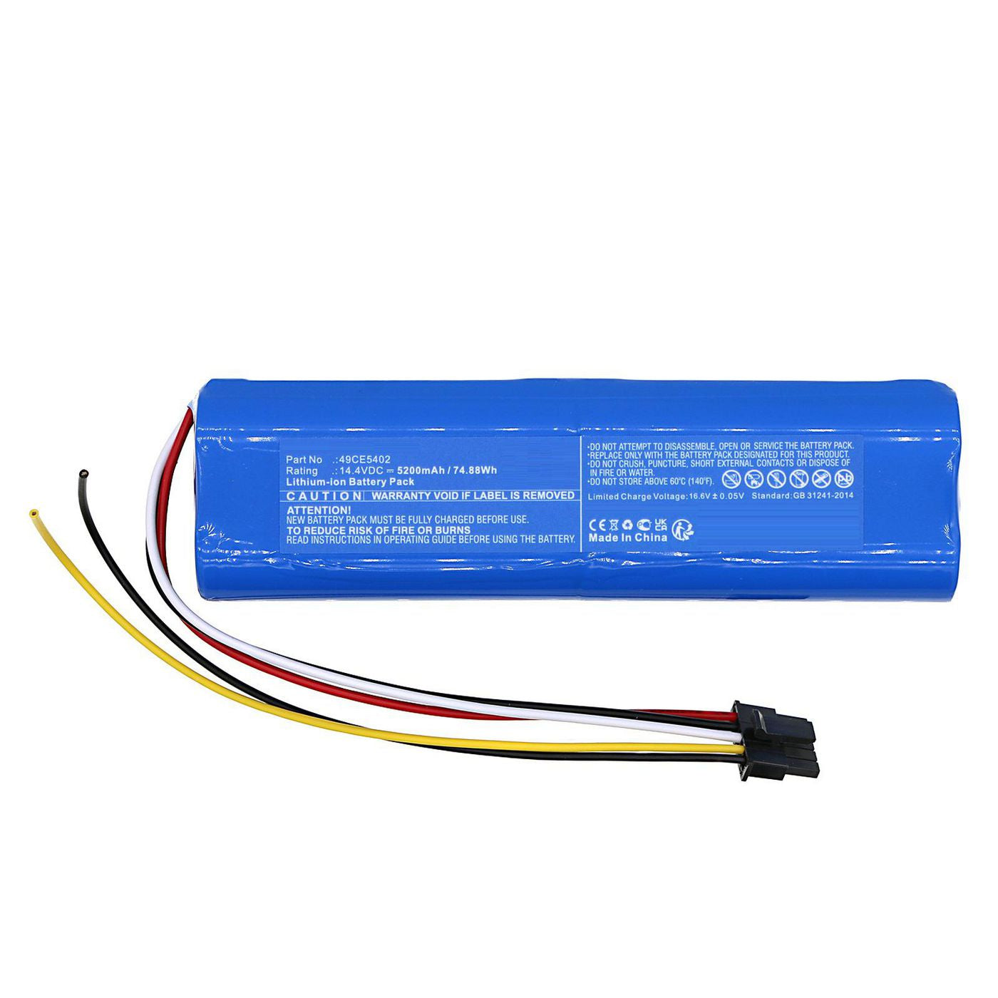 CoreParts Akku MBXVAC-BA0551 – 74,88 Wh – für CECOTEC