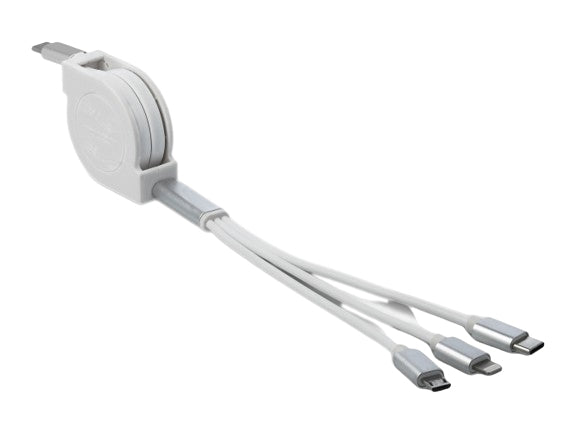 DeLOCK USB-Kabel – USB-C auf USB-C/Micro-USB-B/Lightning – USB 2.0 (480 Mbit/s) – 0,98 m