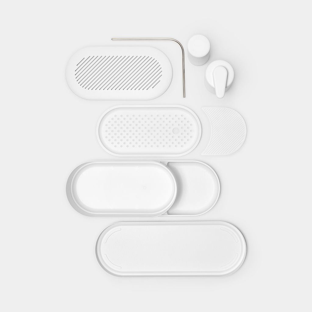 Brabantia Utensilienhalter (wandmontiert) 35,2 × 13 × 16 cm, Kunststoff, weiss