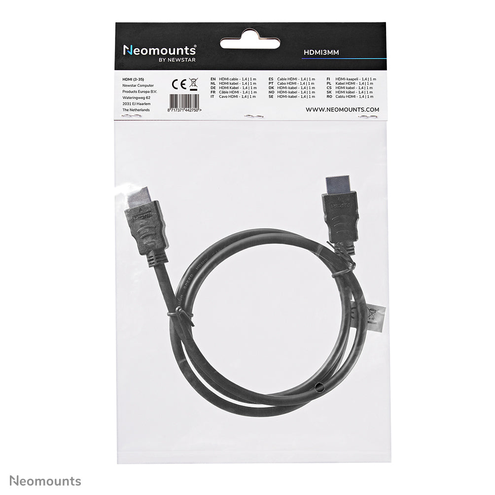 Neomounts HDMI Kabel HDMI 1.3 1080p 60 Hz – 1 m
