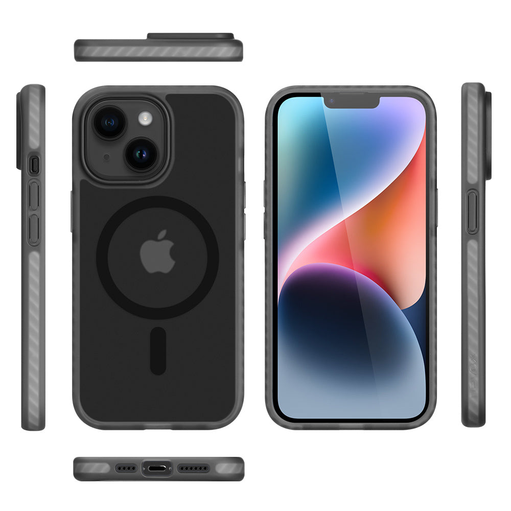 Nevox – Backcover – für Apple iPhone 16 Plus – Schwarz – TPU, MagSafe-kompatibel