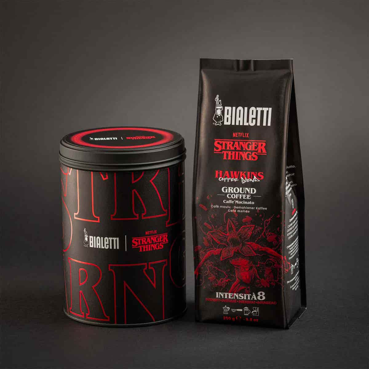 Bialetti Stranger Things – Gemahlener Kaffee – Espresso, Intensität 8, 250 g