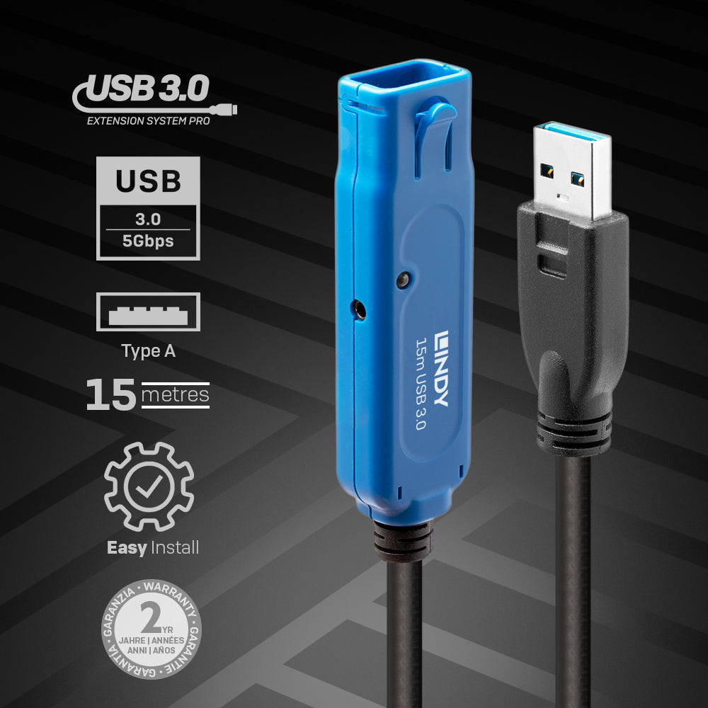 Lindy USB-Kabel, 15 m, USB 3