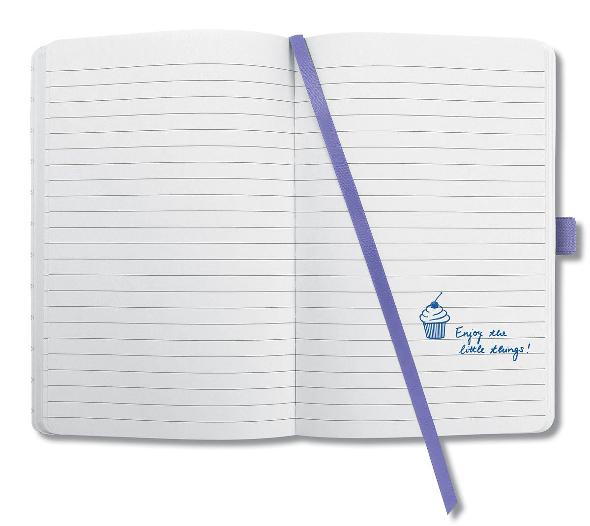 Sigel Notizbuch A6, liniert, Fadenheftung, 174 Seiten, perforiert, 80 g/m² – dunkelviolett